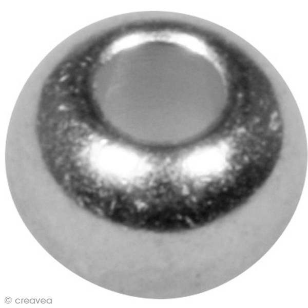 Perle en métal 3 mm Argent x 20 - Photo n°1