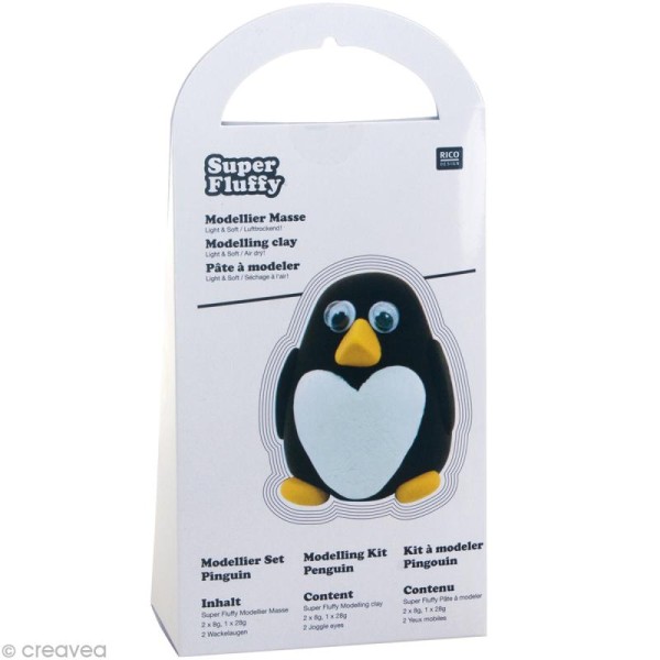 Pate à modeler Super Fluffy - Pingouin 44 g - Photo n°1