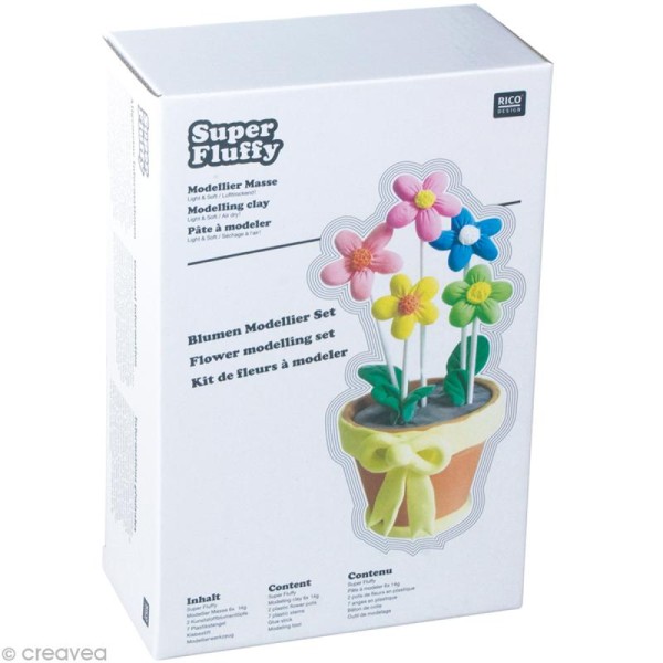 Pate à modeler Super Fluffy - Set Bouquet 6 x 14 g - Photo n°1
