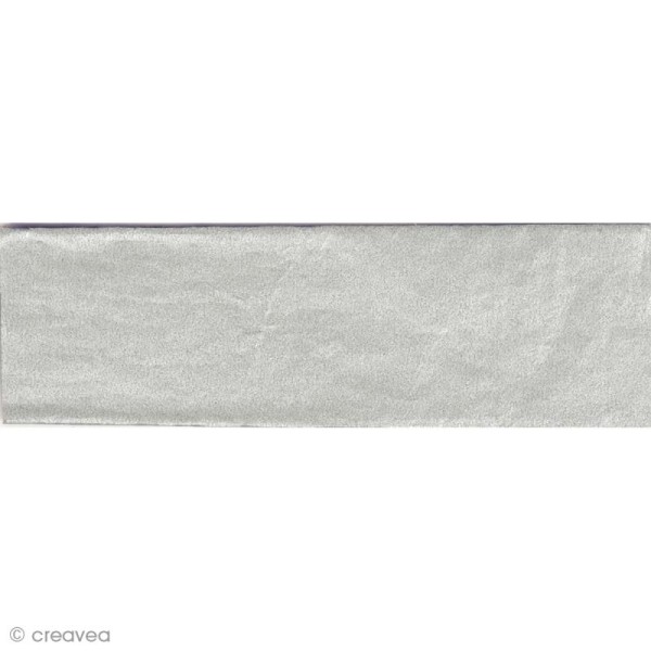 Papier de soie Argent - Paper Poetry 50 x 70 cm - 5 feuilles - Photo n°1