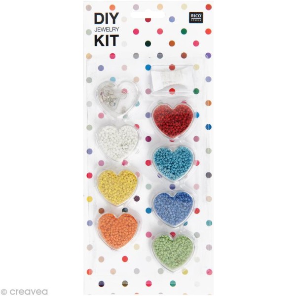 Kit bijoux - DIY Jewelry Rocailles - Multicolores / Opaques - Photo n°1