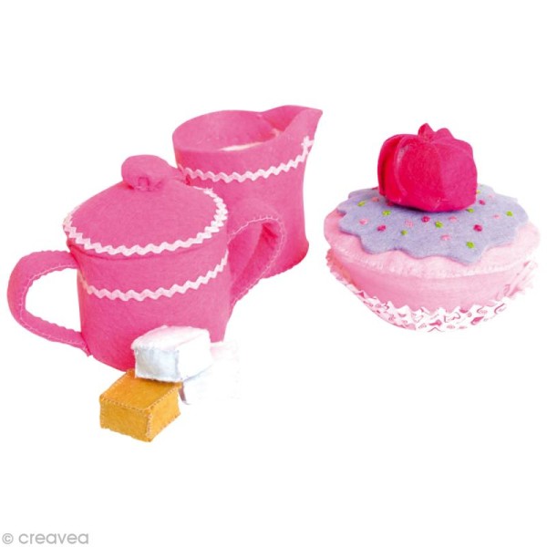 Kit de feutrine à coudre - Cupcake - Photo n°1