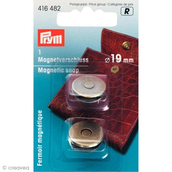 Fermoir magnétique 19 mm - Bronze - Photo n°1