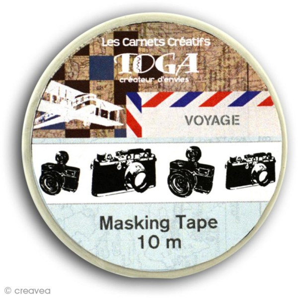 Masking tape Voyage - 15 mm x 10 m - Photo n°2
