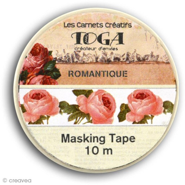 Masking tape Romantique - 15 mm x 10 m - Photo n°2