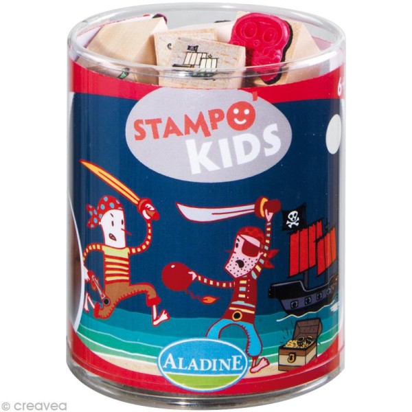 Kit 15 tampons Stampo'kids Pirates - Photo n°1