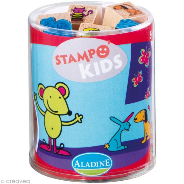 Kit 15 tampons Stampo'kids Lili et ses amis - Photo n°1