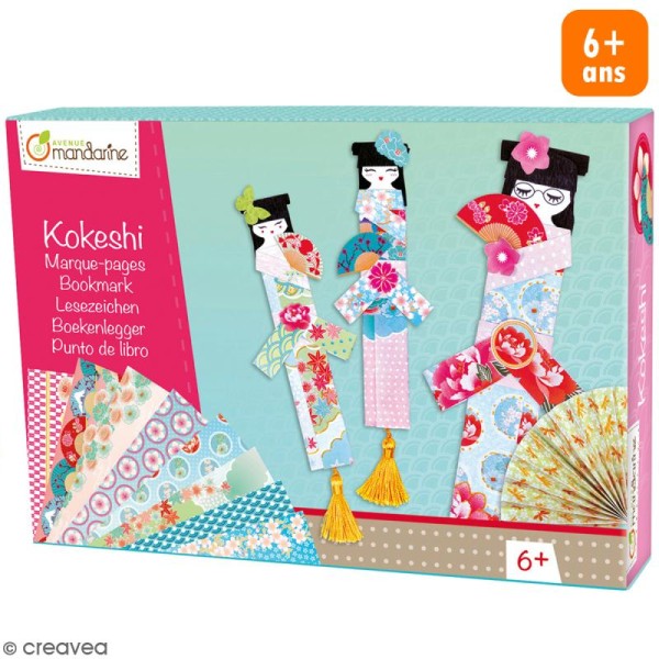 Boîte créative - Marque page Kokeshi - Photo n°1