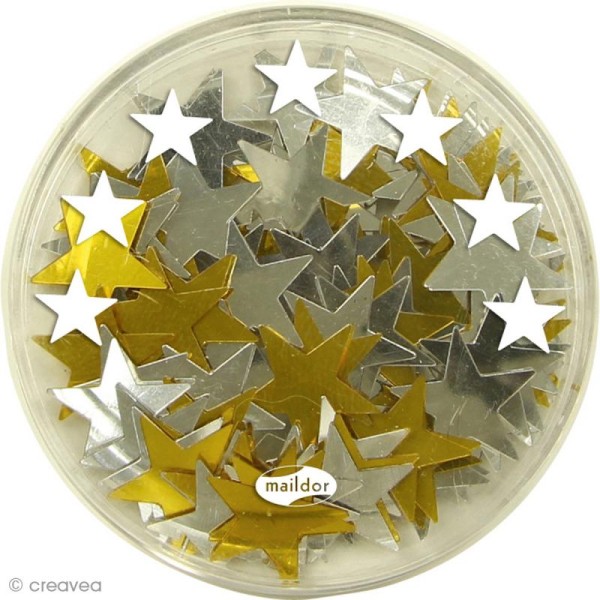 Confettis de table - Etoiles x 10 gr - Photo n°2