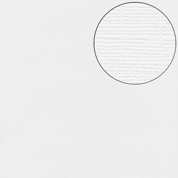 Papier scrapbooking Bazzill 30 x 30 cm - Texture - White (blanc) - Photo n°1