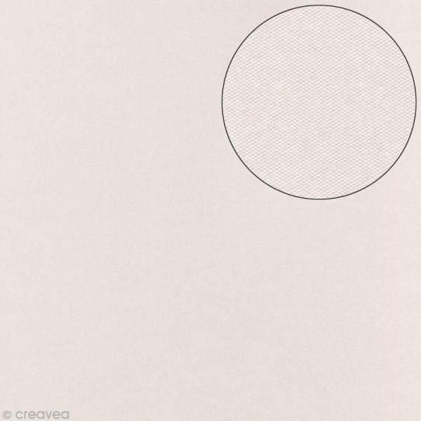 Papier scrapbooking Bazzill 30 x 30 cm - Lisse - Wedding white satin (blanc) - Photo n°1