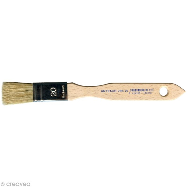 Pinceau brosse pour vernis - Taille 20 - Photo n°1