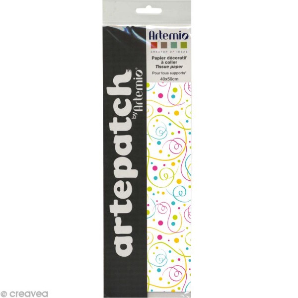 Papier décoratif à coller Artepatch - Confettis - 40 x 50 cm - Photo n°3