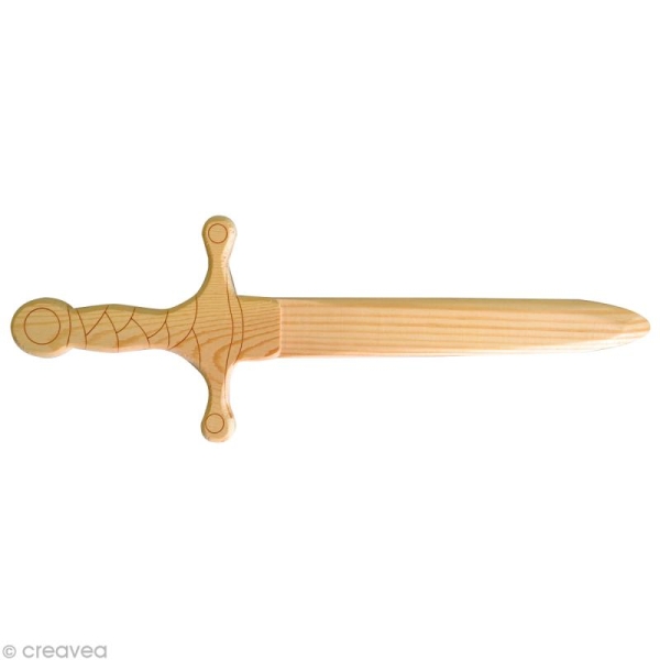 Dague de pirate en bois 25 cm - Photo n°1