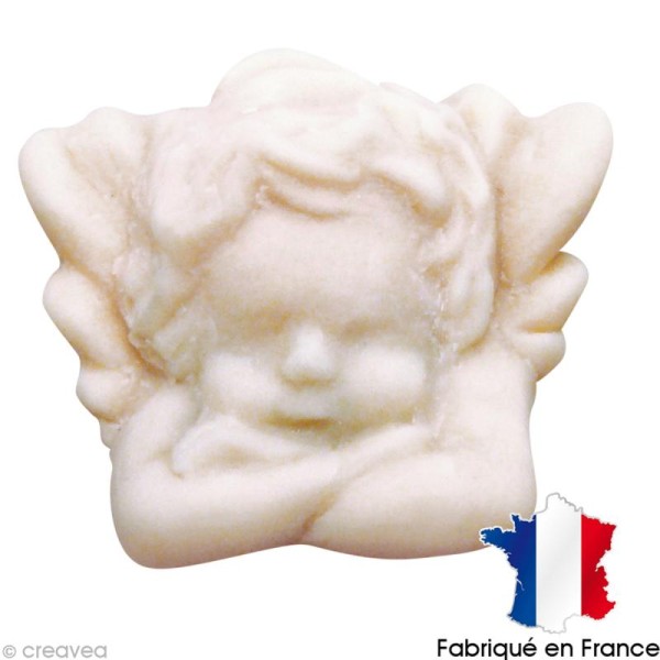 Miniature en plâtre - Tête d'ange 3,4 x 2,5 cm - Photo n°1