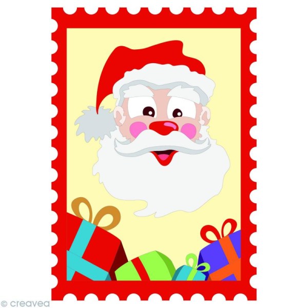 Kit créatif - Cartes de sable Père Noël et Boule - 2 cartes 21 x 15 cm - Photo n°2