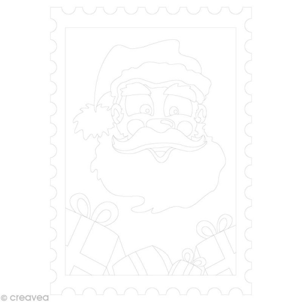 Kit créatif - Cartes de sable Père Noël et Boule - 2 cartes 21 x 15 cm - Photo n°4