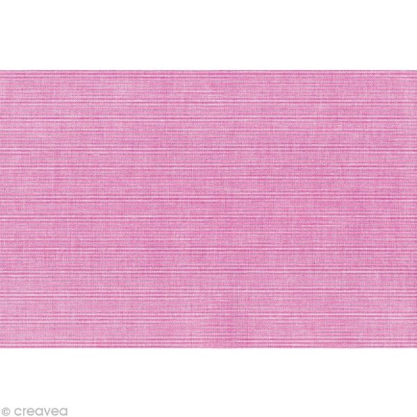 Coupon de coton enduit 45 x 53 cm - Milleraies rose - Photo n°1