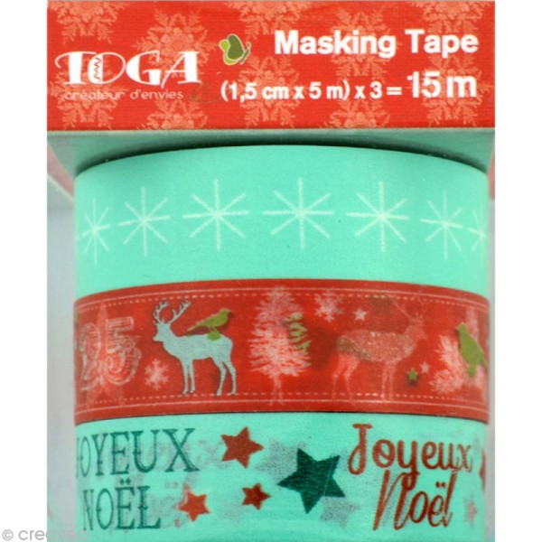 Masking tape Toga - Forêt enchantée - 3 rouleaux de 5 m - Photo n°2