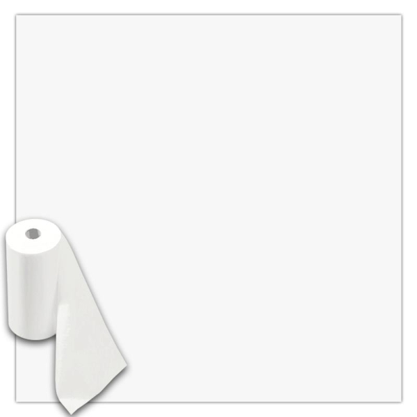 Rouleau feutrine polyester 1 mm 45 cm x 10 m - Blanc - Photo n°1