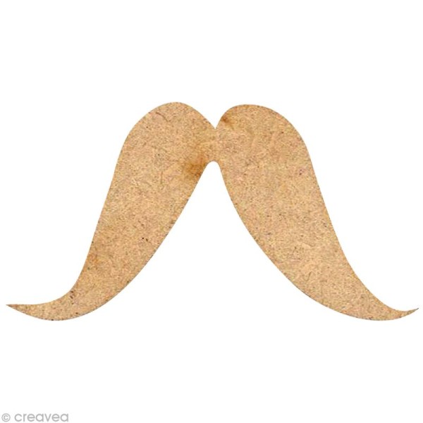Forme en bois Moustache - N°7 - 4 cm - Photo n°1