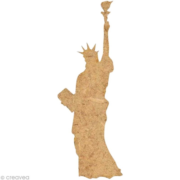 Forme en bois New York - Statue de la liberté - 5 cm - Photo n°1