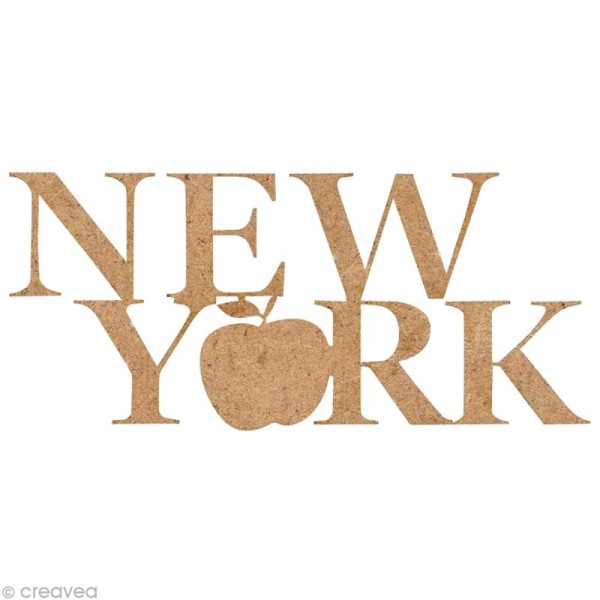 Forme en bois New York - Big Apple - 5,5 cm - Photo n°1