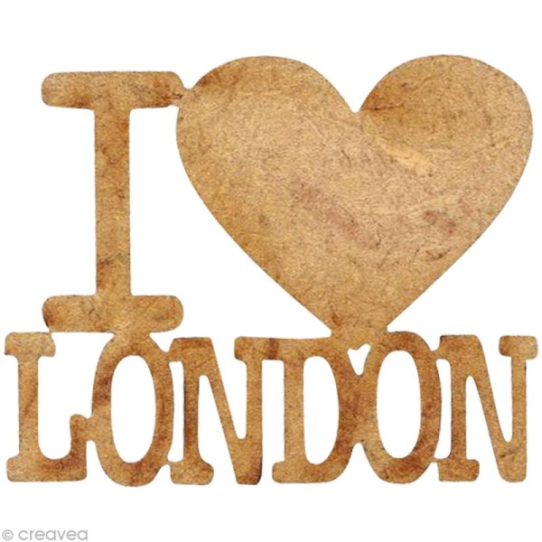 Forme en bois Londres - I love London -  3,6 cm - Photo n°1