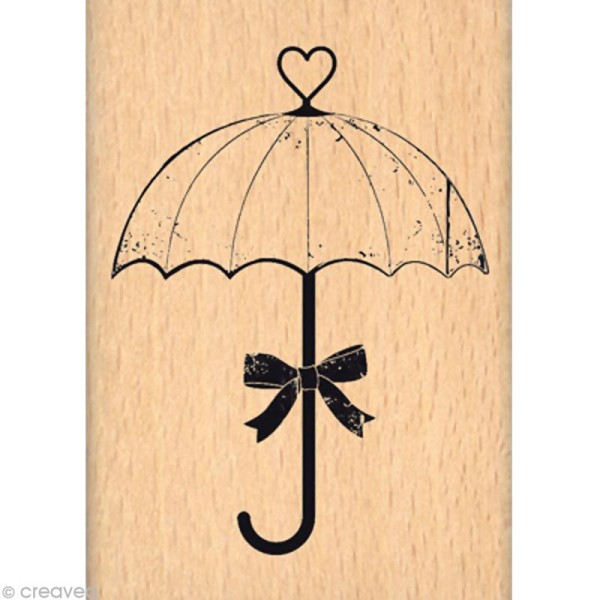 Tampon Shabby - Un parapluie 7 x 5 cm - Photo n°1