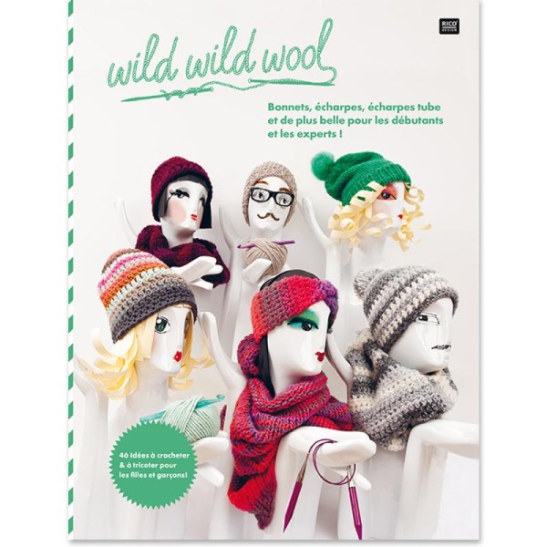 Livre Wild wild wool - Bonnets Echarpes et Snoods - Photo n°1