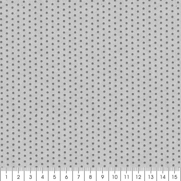 Tissu Frou Frou Taupe - Points (401) - A la coupe par 10 cm (sur mesure) - Photo n°2