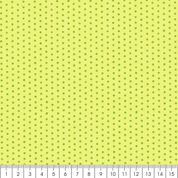 Tissu Frou Frou Jardin d'oliviers - Points (412) - A la coupe par 10 cm (sur mesure) - Photo n°3
