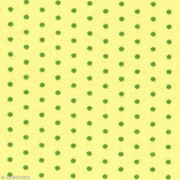 Tissu Frou Frou Jardin d'oliviers - Points (412) - A la coupe par 10 cm (sur mesure) - Photo n°1