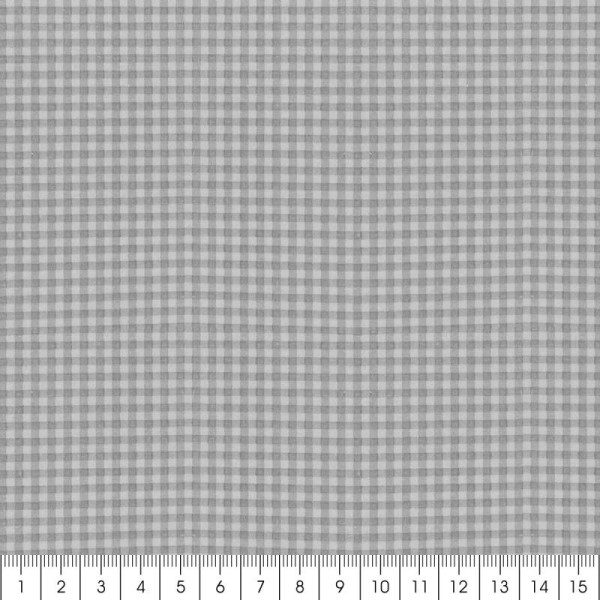Tissu Frou Frou Taupe - Vichy (501) - A la coupe par 10 cm (sur mesure) - Photo n°3