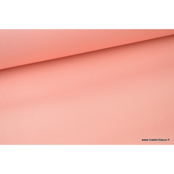 Tissu gabardine enduite étanche rose poudré - Photo n°3
