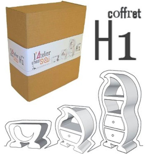 Coffret d apprentissage H1 - Créer ses meubles en carton - Série Hoscar - Photo n°4
