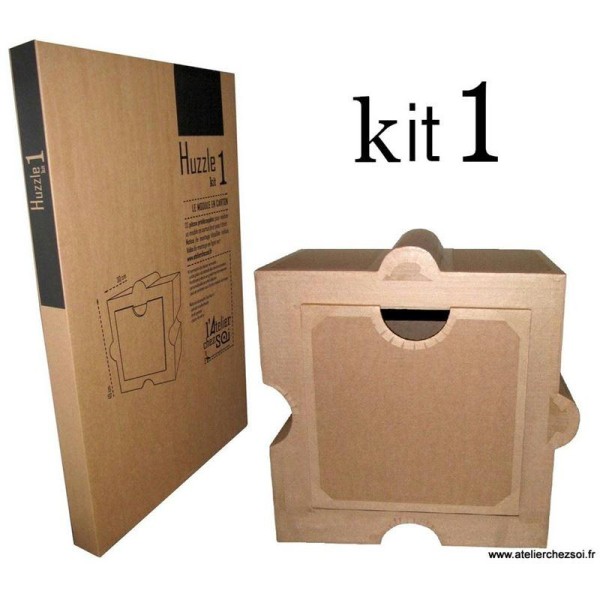Kit de meuble en carton - Module Huzzle - Photo n°1