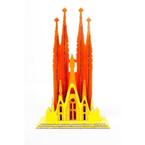 Mini Sagrada Familia Barcelone carton blanc à construire 16cm Leolandia - Photo n°4
