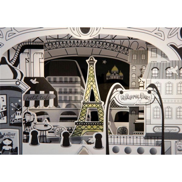 Coloriage 3D Ville de Paris Mon Petit Art - Photo n°2
