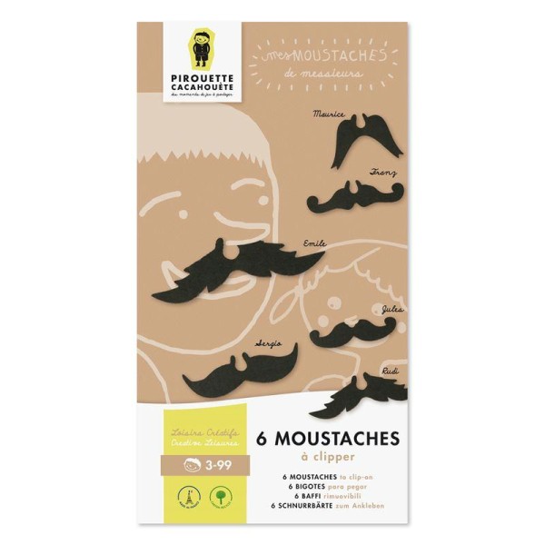 Kit 6 moustaches à clipper - Photo n°1