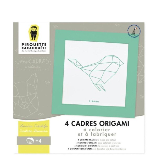 Kit créatif 4 Cadres Origamis à colorier et fabriquer - Photo n°2