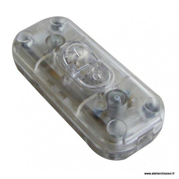 Interrupteur à bascule plastique transparent bipolaire 6A 250V - Photo n°1