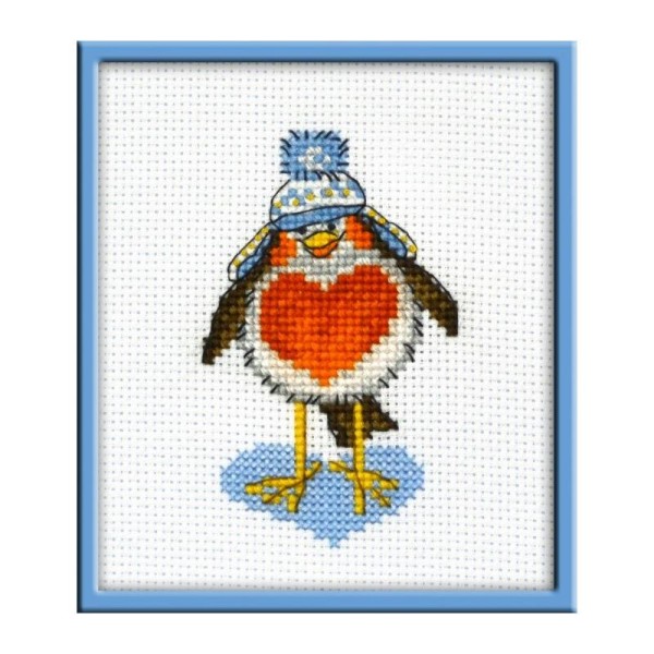 Kit point de Croix Oven - Oiseau aimant S948 - Photo n°1