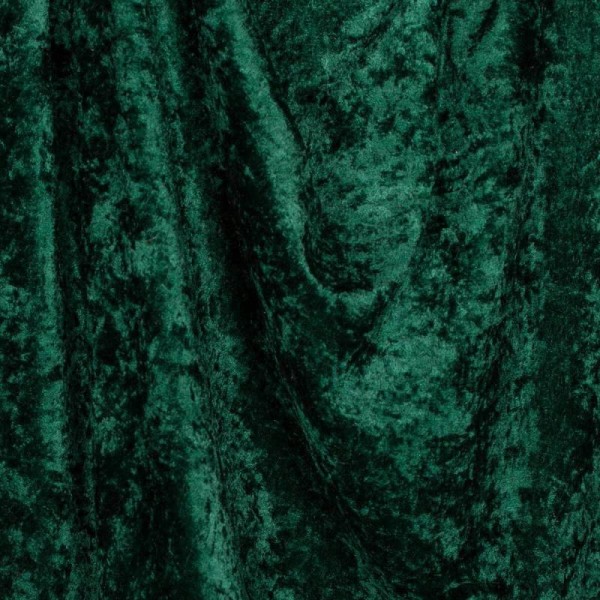 Tissu panne de velours - Vert bouteille - Photo n°1