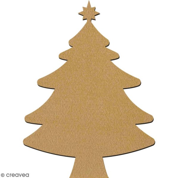 Sapin de Noël en bois à décorer - 28 cm - Collection Noël - Photo n°2