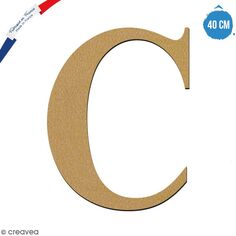 Collection Alphabet serif Chiffre 6 en bois à décorer 40 cm 