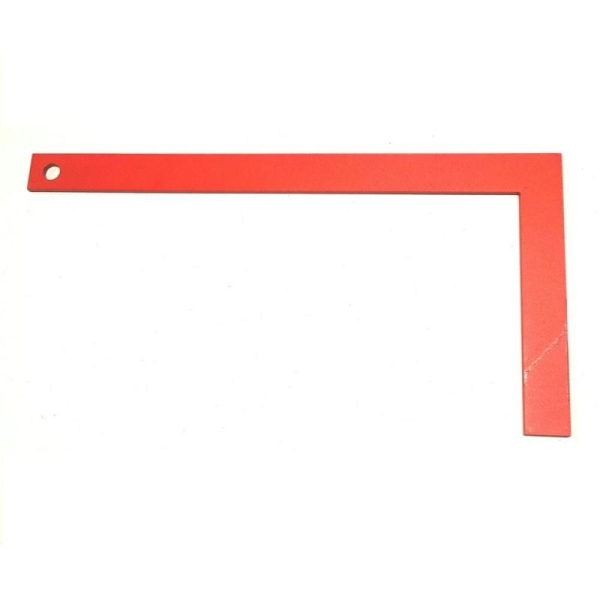 Equerre de coupe lourde acier laqué rouge 40 cm - Photo n°1