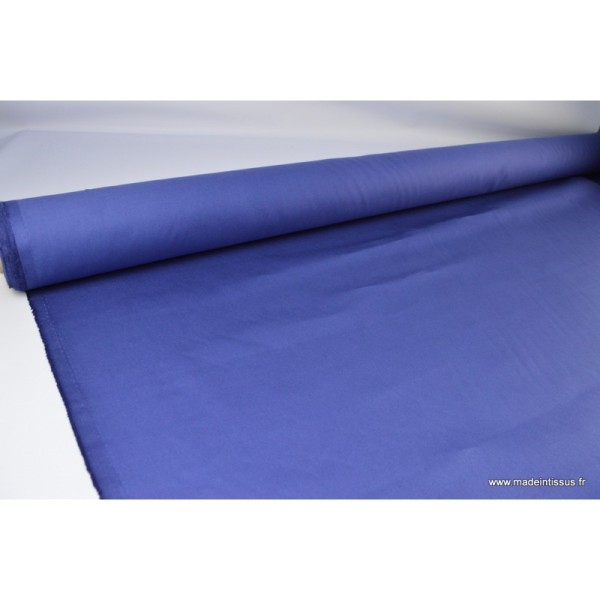 Tissu sergé coton mi-lourd bleu denim 260gr/m² - Photo n°2