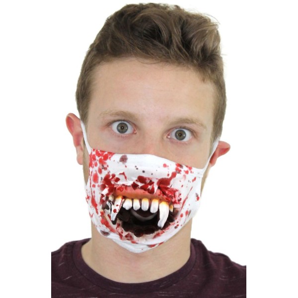 Masque zombie sanglant 3D - Photo n°1
