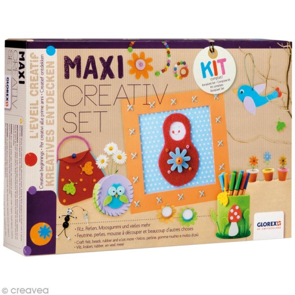 Kit Maxi Creativ Set - Feutrine et Mousse - 114 pcs - Photo n°1